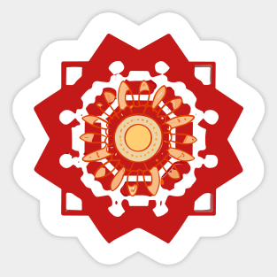 mandala Clamber Paint Sticker